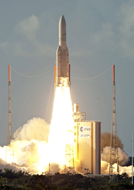 European Rocket Launches 2 African Satellites